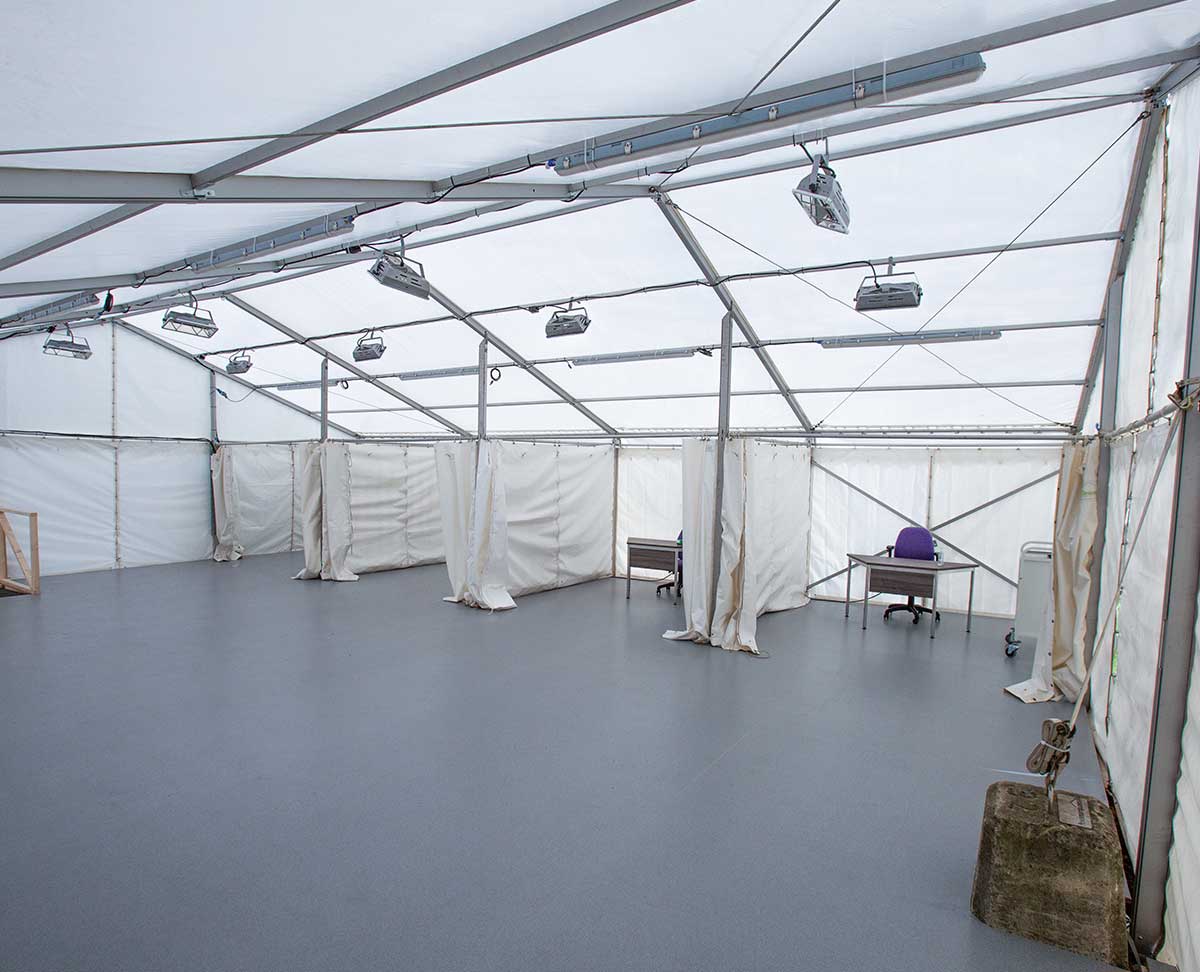 Dressing room marquee