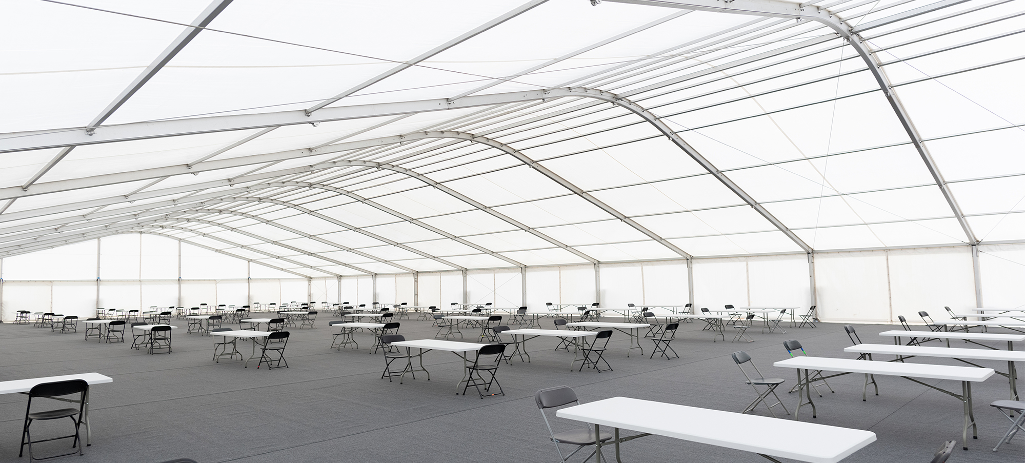 Temporary canteen structure