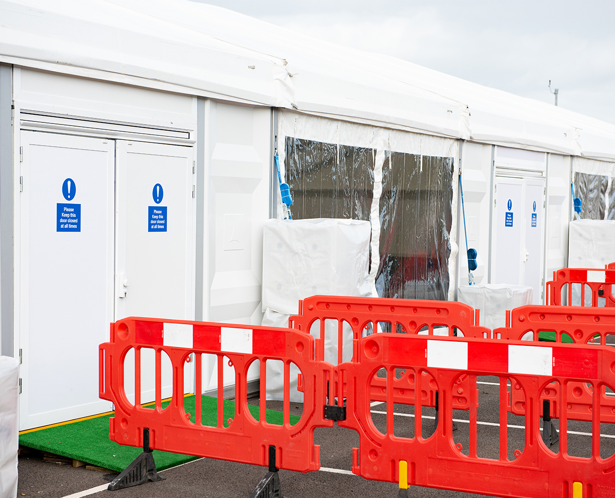 Temporary canteen structure