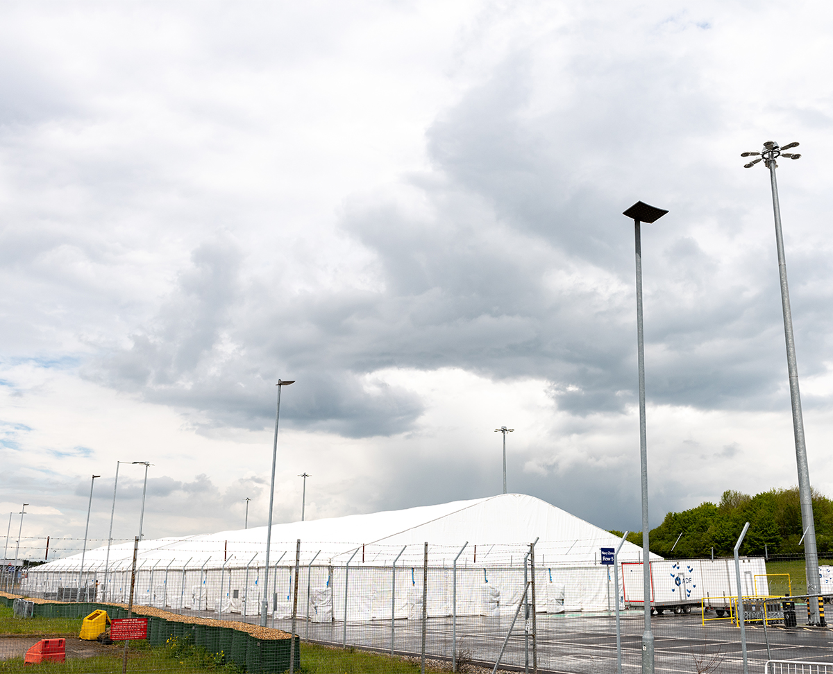 Temporary canteen structure