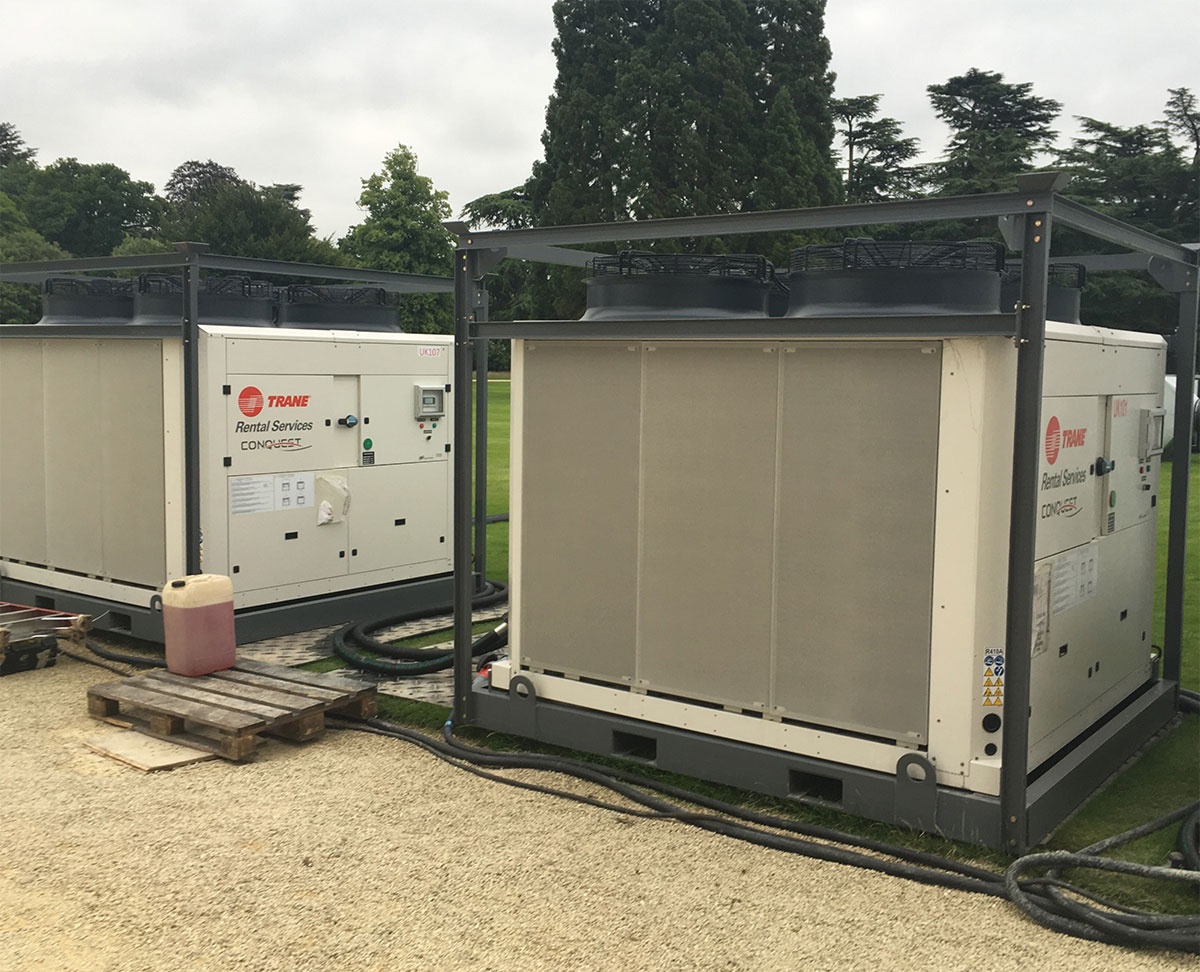 Chiller unit for marquee