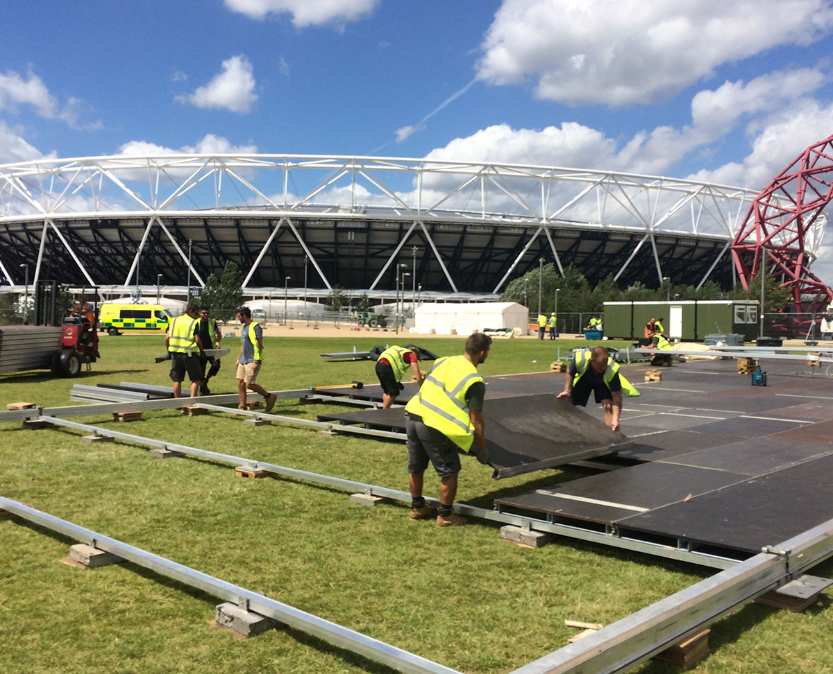 Film marquee flooring