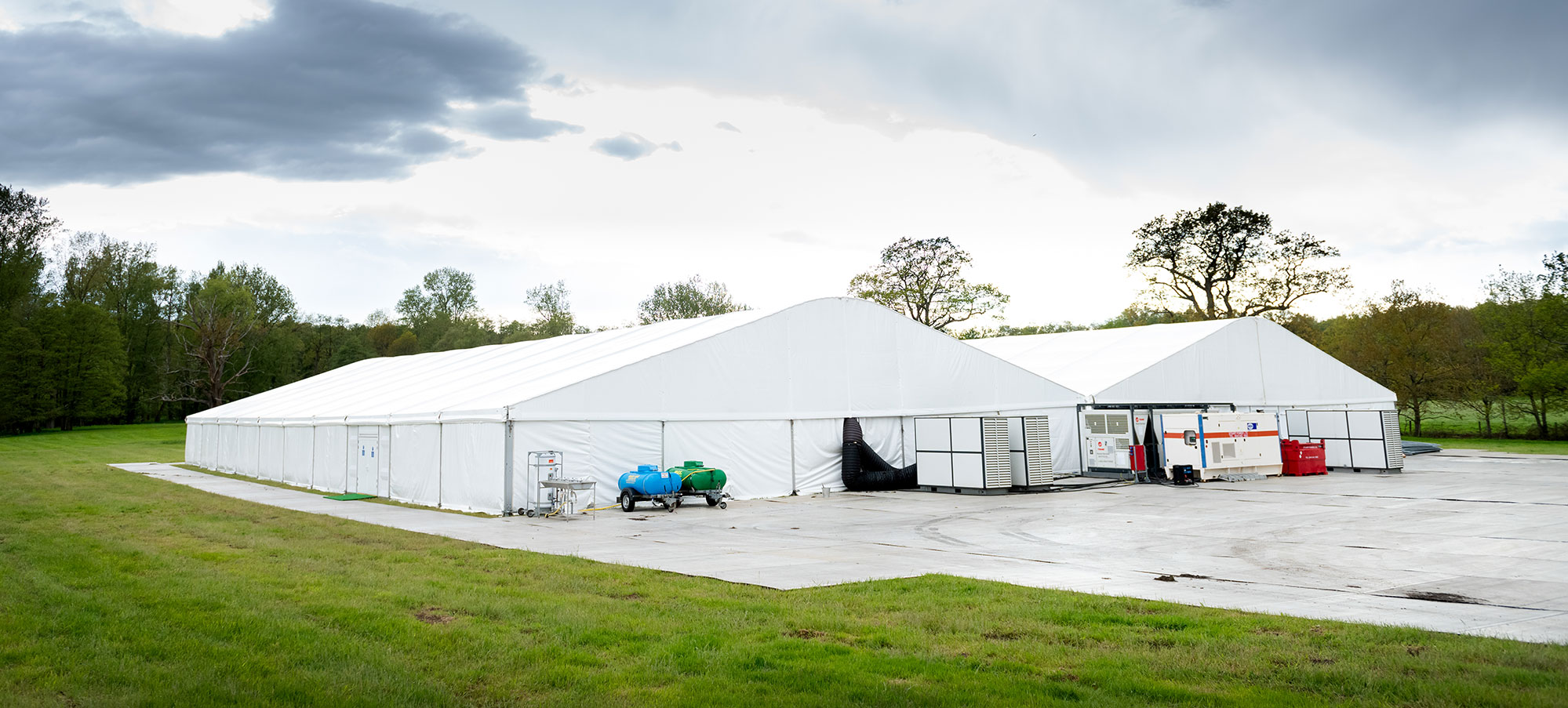 trackway around a marquee