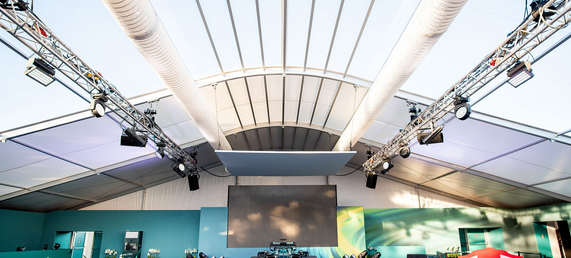 overhead ducts for marquee
