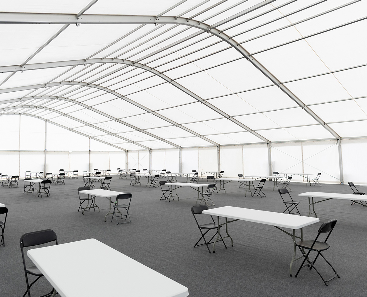 Social distancing marquee