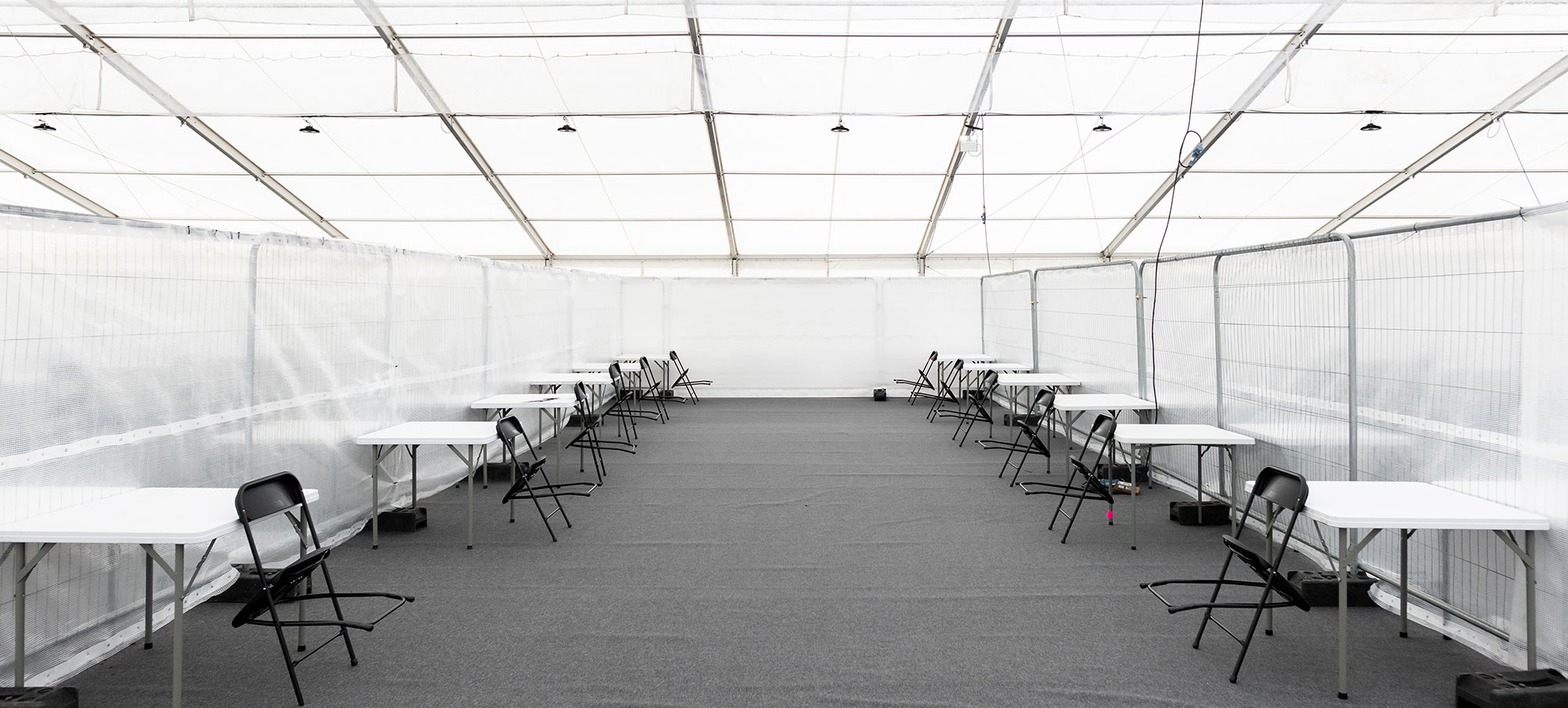 Temporary canteen structure