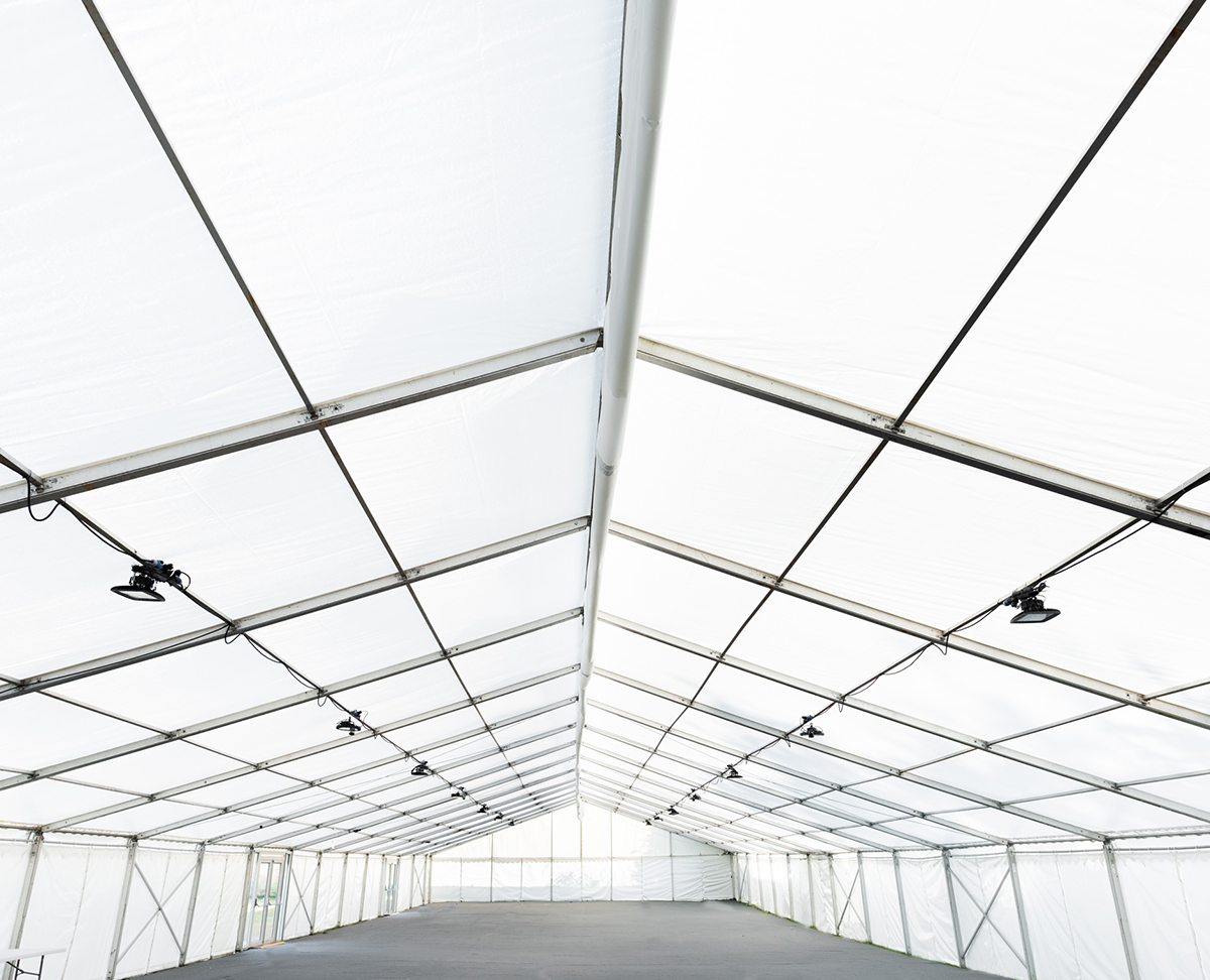 Temporary canteen marquee structure