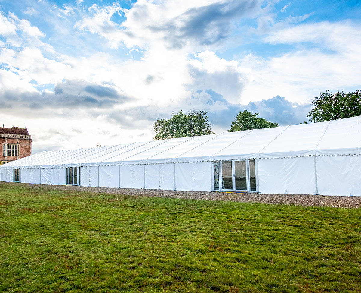 Temporary canteen marquee structure