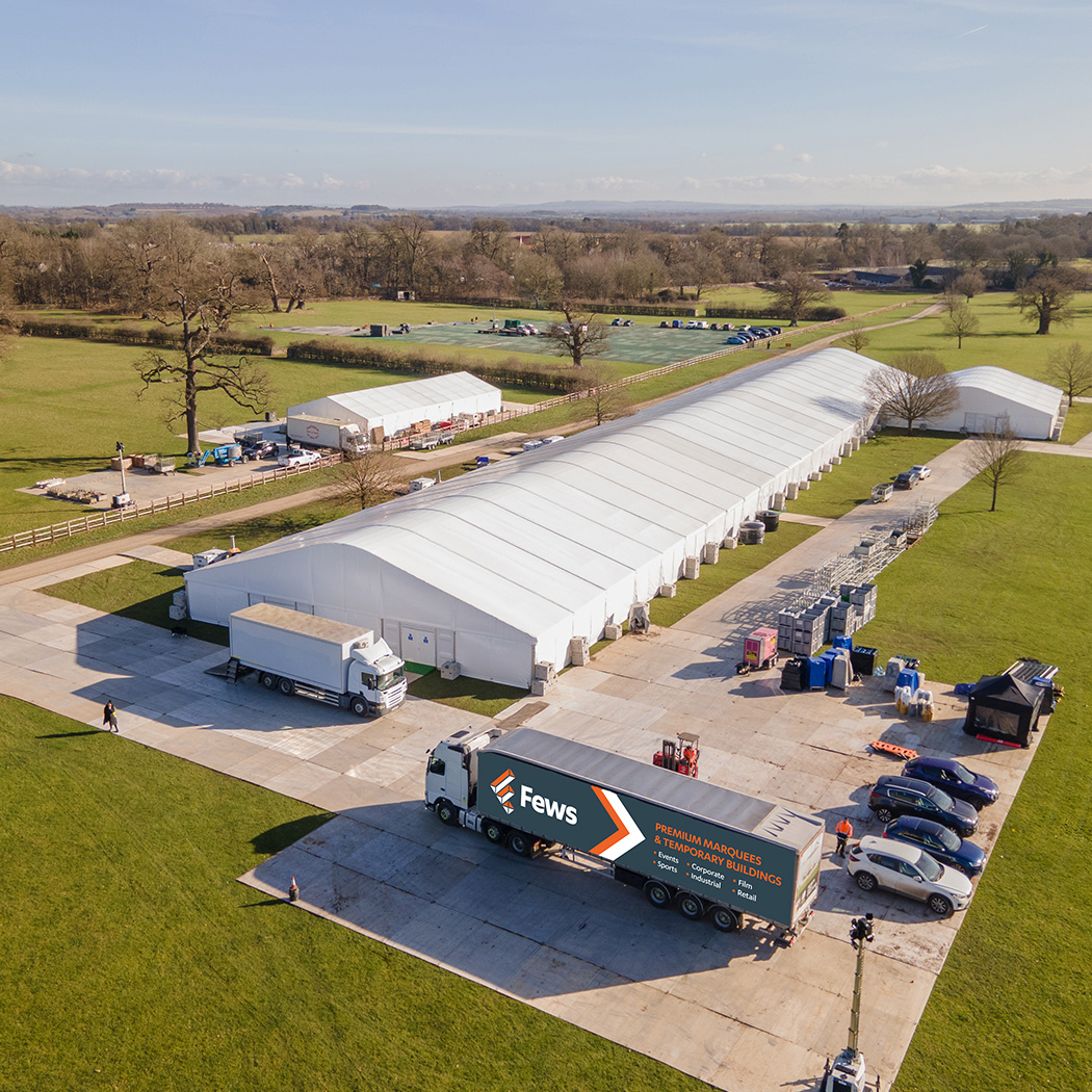 Film location temporary Storage Marquee